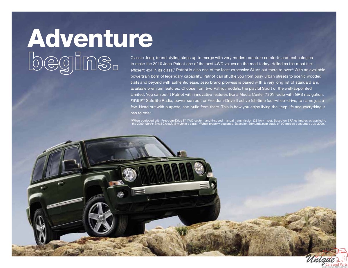 2010 Jeep Patriot Brochure Page 9
